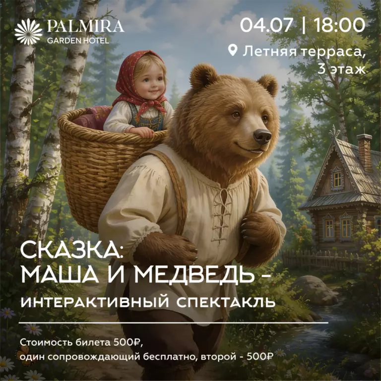 Интерактивный спектакль «Маша и Медведь»